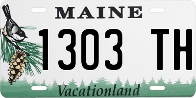 ME license plate 1303TH