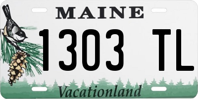 ME license plate 1303TL