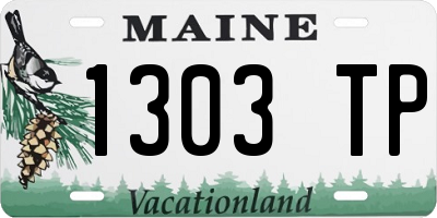 ME license plate 1303TP