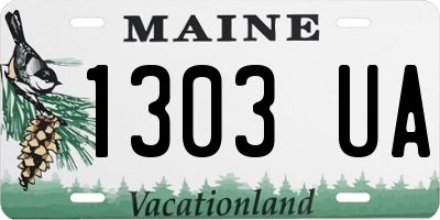 ME license plate 1303UA