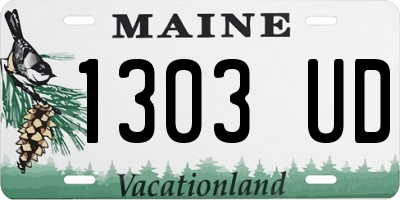 ME license plate 1303UD