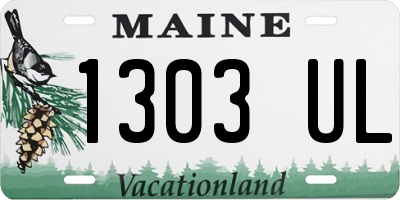 ME license plate 1303UL