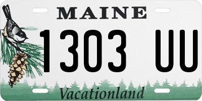 ME license plate 1303UU