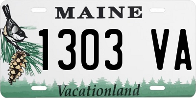 ME license plate 1303VA