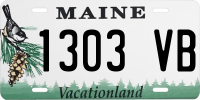 ME license plate 1303VB