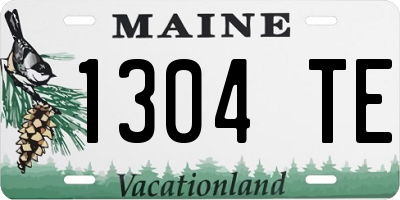 ME license plate 1304TE