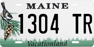 ME license plate 1304TR