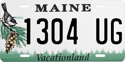 ME license plate 1304UG