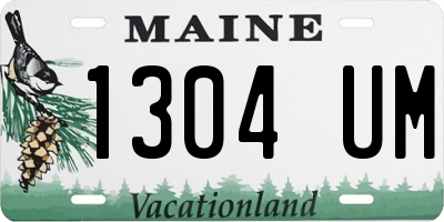 ME license plate 1304UM