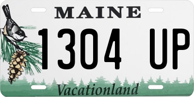 ME license plate 1304UP