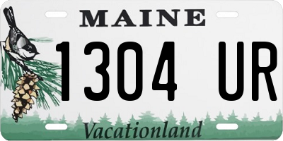 ME license plate 1304UR