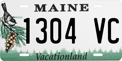 ME license plate 1304VC