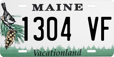 ME license plate 1304VF