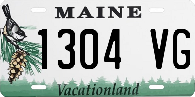 ME license plate 1304VG