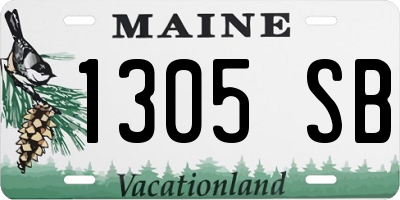 ME license plate 1305SB