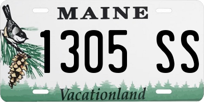 ME license plate 1305SS