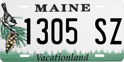 ME license plate 1305SZ