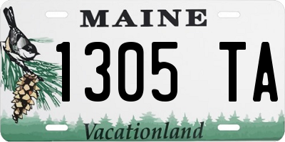 ME license plate 1305TA