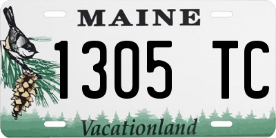 ME license plate 1305TC