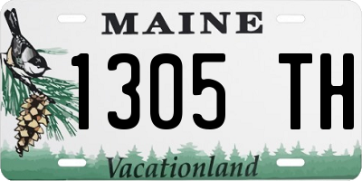 ME license plate 1305TH
