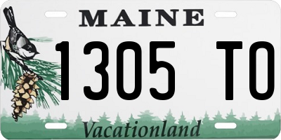 ME license plate 1305TO