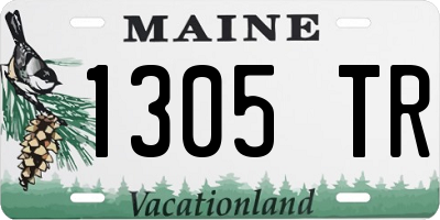 ME license plate 1305TR
