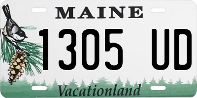 ME license plate 1305UD