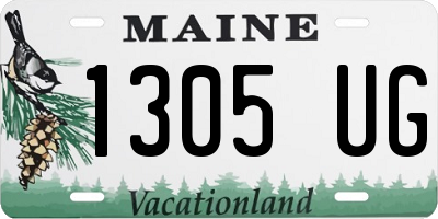 ME license plate 1305UG