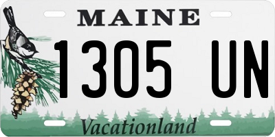 ME license plate 1305UN