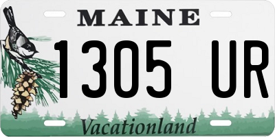 ME license plate 1305UR