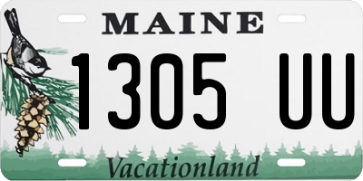 ME license plate 1305UU