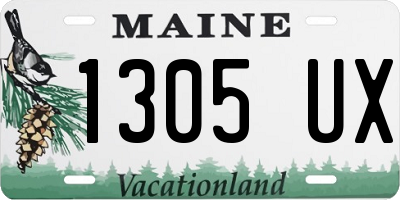 ME license plate 1305UX
