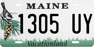 ME license plate 1305UY