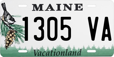 ME license plate 1305VA