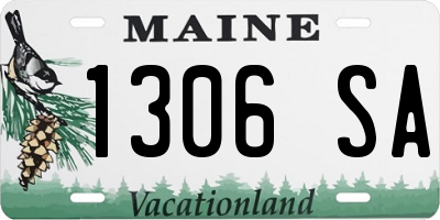 ME license plate 1306SA