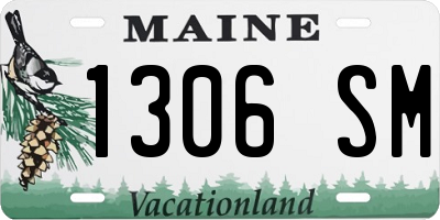 ME license plate 1306SM