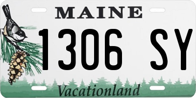 ME license plate 1306SY