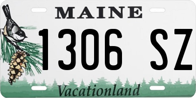 ME license plate 1306SZ