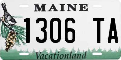 ME license plate 1306TA