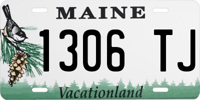 ME license plate 1306TJ