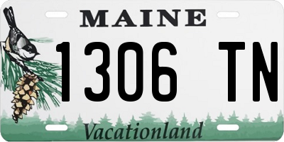 ME license plate 1306TN