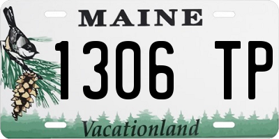 ME license plate 1306TP