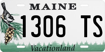 ME license plate 1306TS