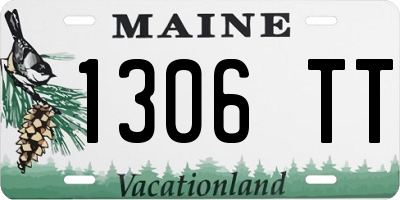ME license plate 1306TT