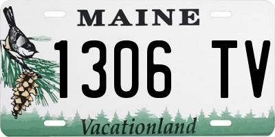 ME license plate 1306TV