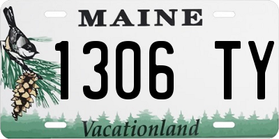 ME license plate 1306TY