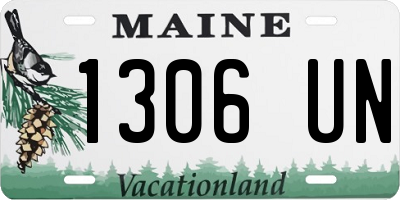 ME license plate 1306UN