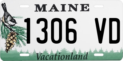 ME license plate 1306VD