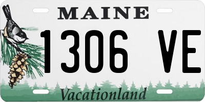 ME license plate 1306VE