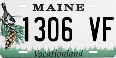 ME license plate 1306VF